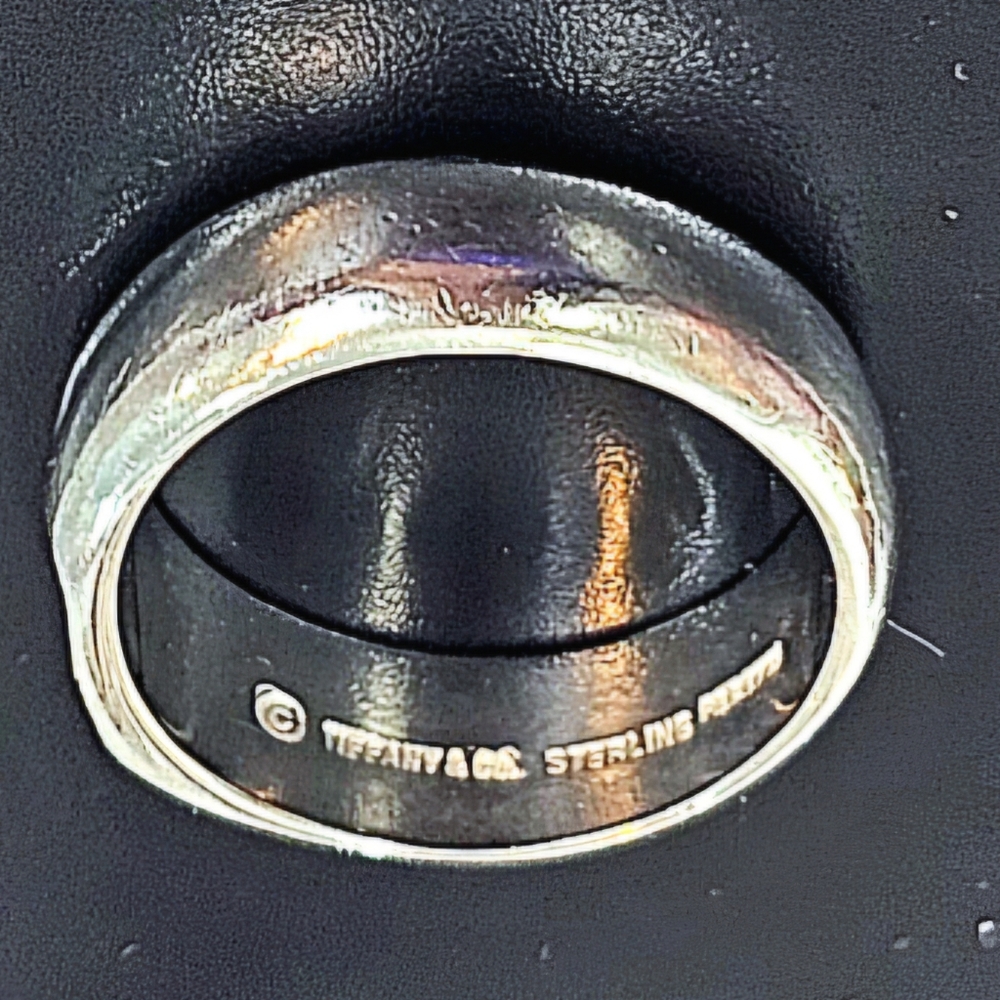 💚Tiffany & Co. Curved Heart Elsa Peretti 925 Silver Vintage Ring SZ 6.25 💍 - Picture 4 of 17